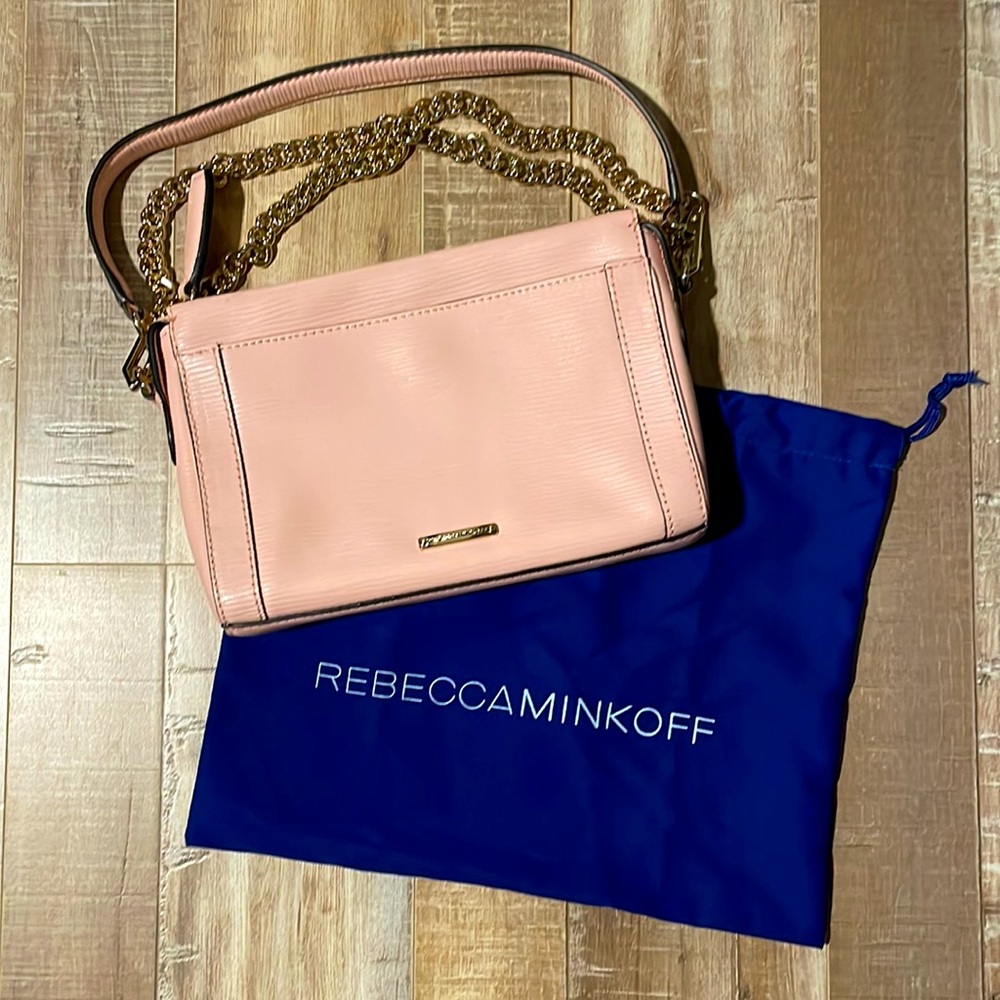 REBECCA MINKOFF Pink Convertible Crossbody Shoulder Handbag